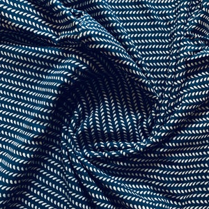 Indigo Fabric block print fabric Bird Hand Printed India Fabric Natural Vegetable Dye Sewing Fabric, Tablecloth