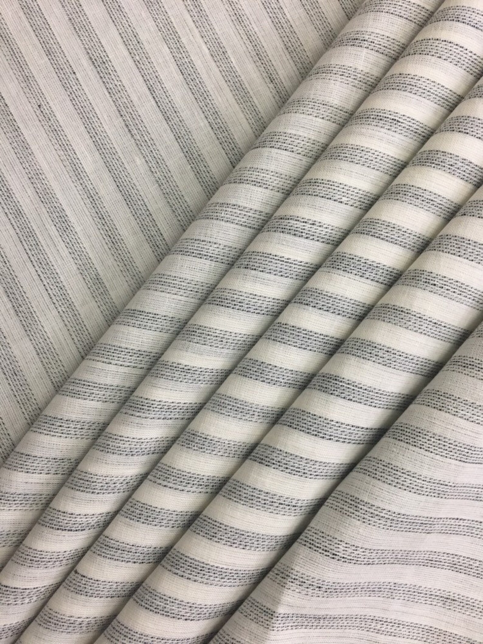 Yarn Dyed Handloom fabric Texture Striped Cotton fabric by Etsy