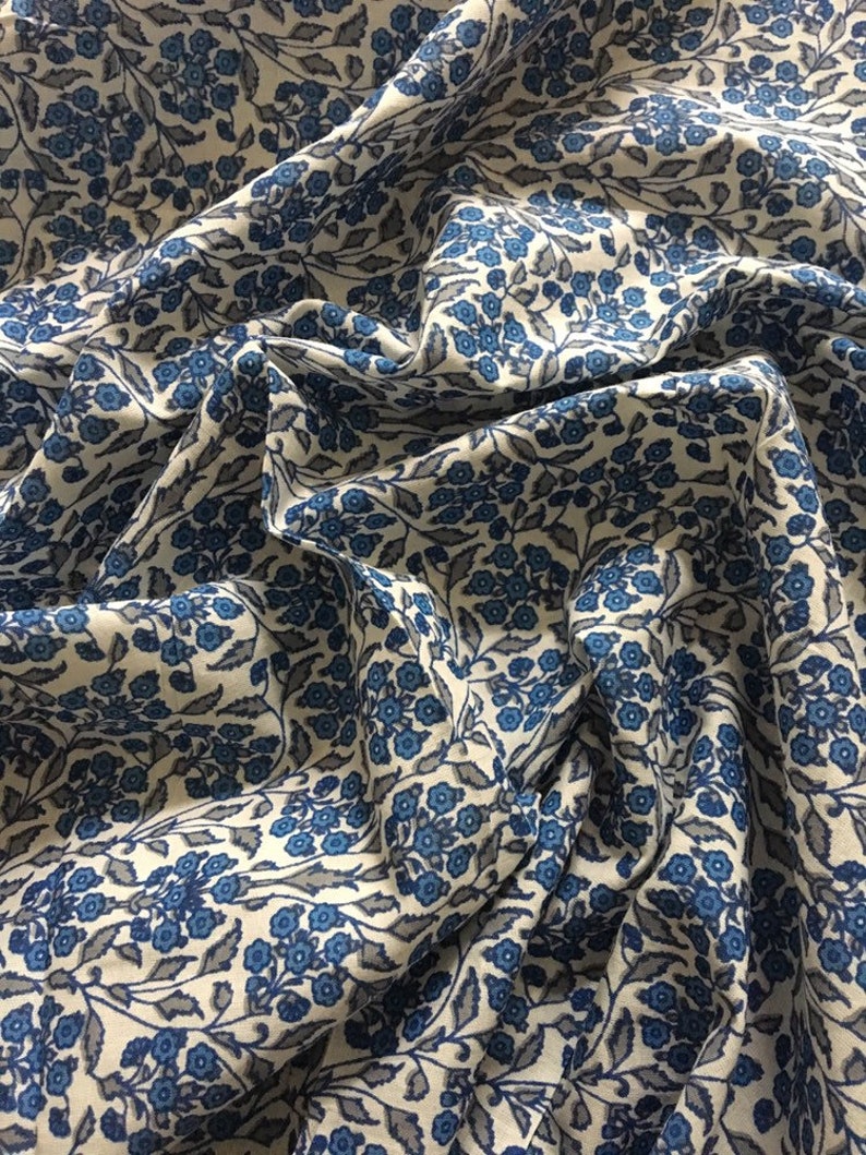 Modern Floral Fabric Soft Cotton Fabric Sewing Theme Fabric Etsy