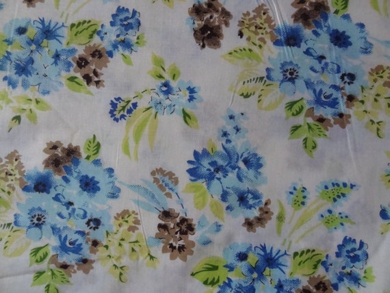 white christmas dresses Blue Meadow Floral Cotton Dress main image 1