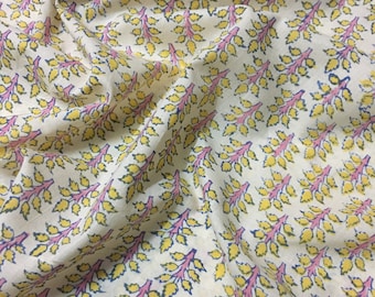 Indian block printed cotton fabric, hand made. Gypsy Jaipur
