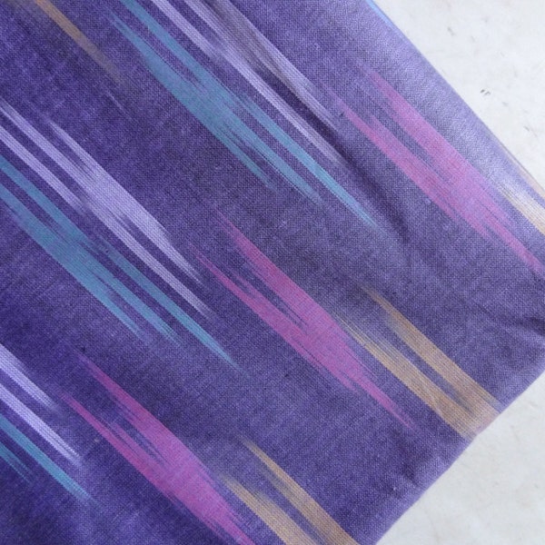 Ikat fabric yarn dyed fabric Poly Cotton Homespun Handwoven Fabric, India Khadi Handloom, Handloom Fabric, Upholstery Fabric