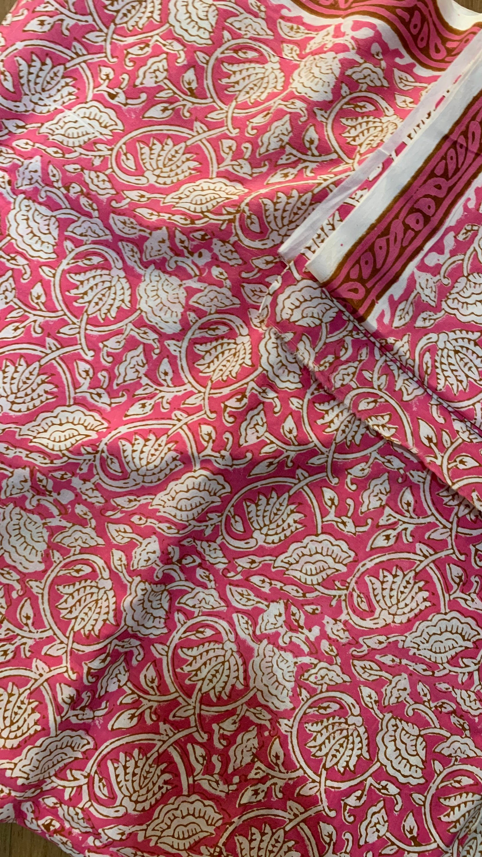 Hand block printed fabric by yard summer dress fabric soft | Etsy