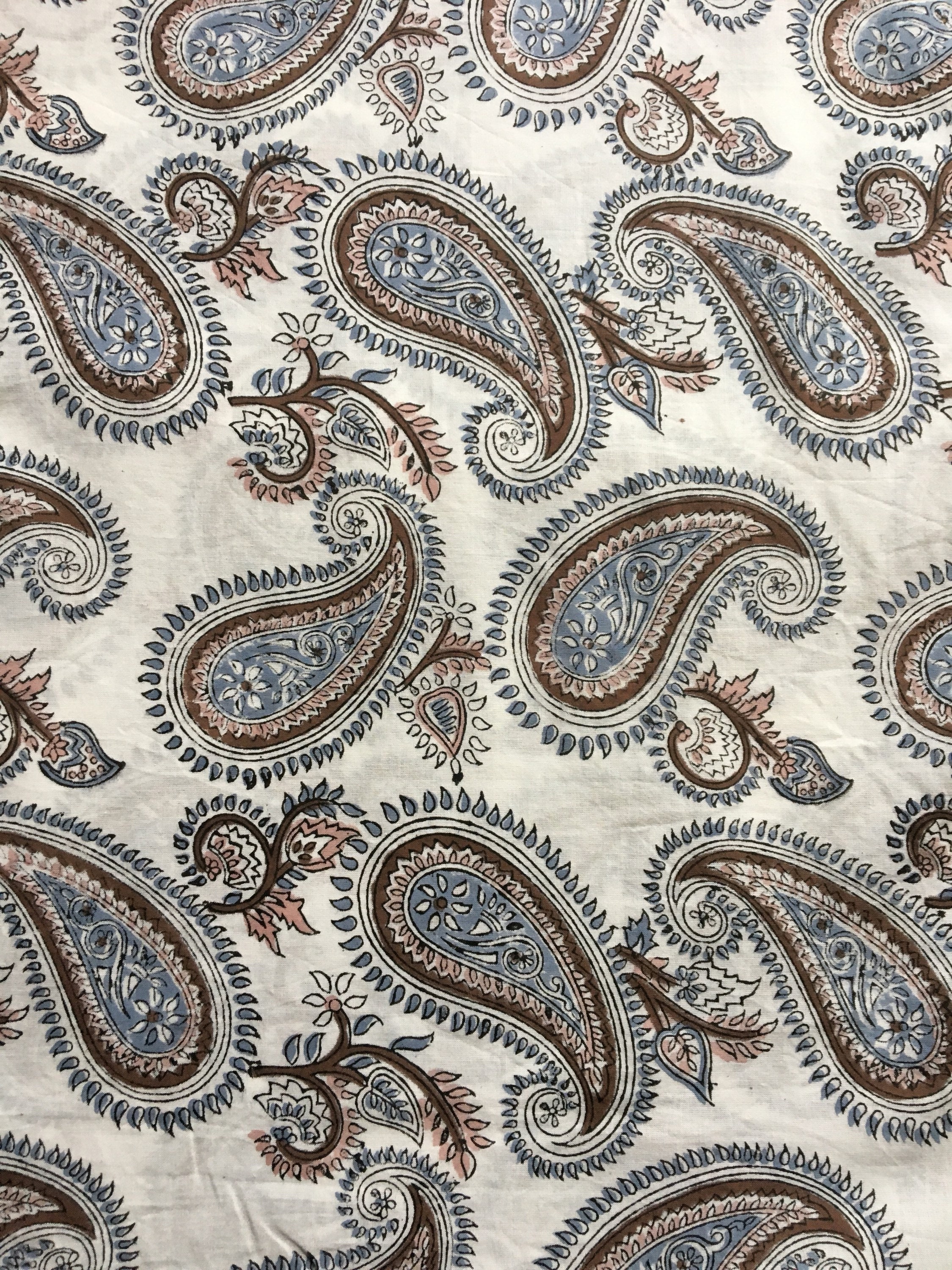 Block Print Fabric Sewing Theme Fabric Modern Floral Fabric Etsy UK