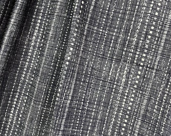 Indian Gray Block Print Cotton Fabric, 44" Wide, Cambric Textile, Sewing Apparel