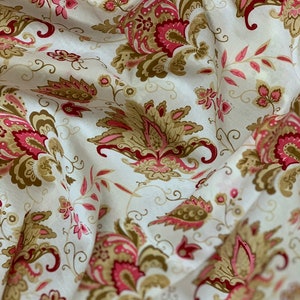 moderner Blumenstoff Baumwollstoff weicher Baumwollstoff floraler Siebdruck weicher Baumwollstoff Baumwollstoff Druckstoff beim Nähen Themenstoff