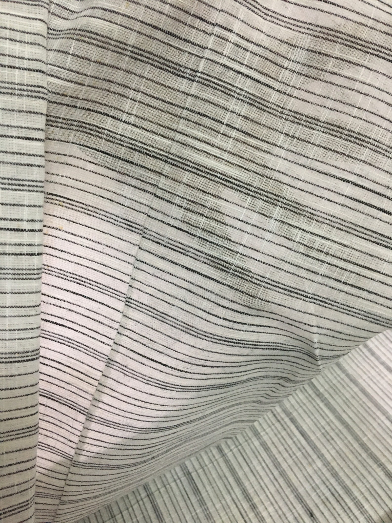 Yarn Dyed Texture Striped Cotton Slub Handloom Cotton Fabric Etsy