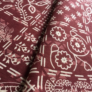 Rosa weicher Baumwollstoff floral siebdruck weicher Baumwollstoff Druck Baumwollstoff Stoff Nähen Thema Stoff modern floraler Stoff