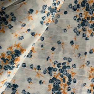 weicher Baumwollstoff floral siebdruck weicher Baumwollstoff Druck Baumwollstoff Stoff Nähen Thema Stoff modern floraler Stoff