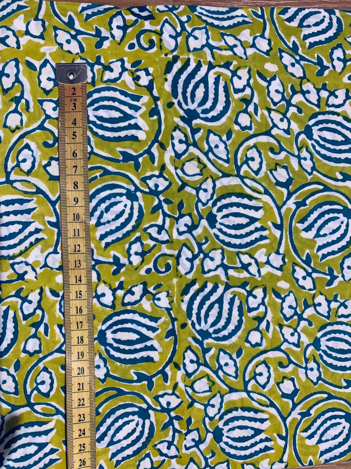 Hand block print floral print soft cotton fabric Fabric Etsy