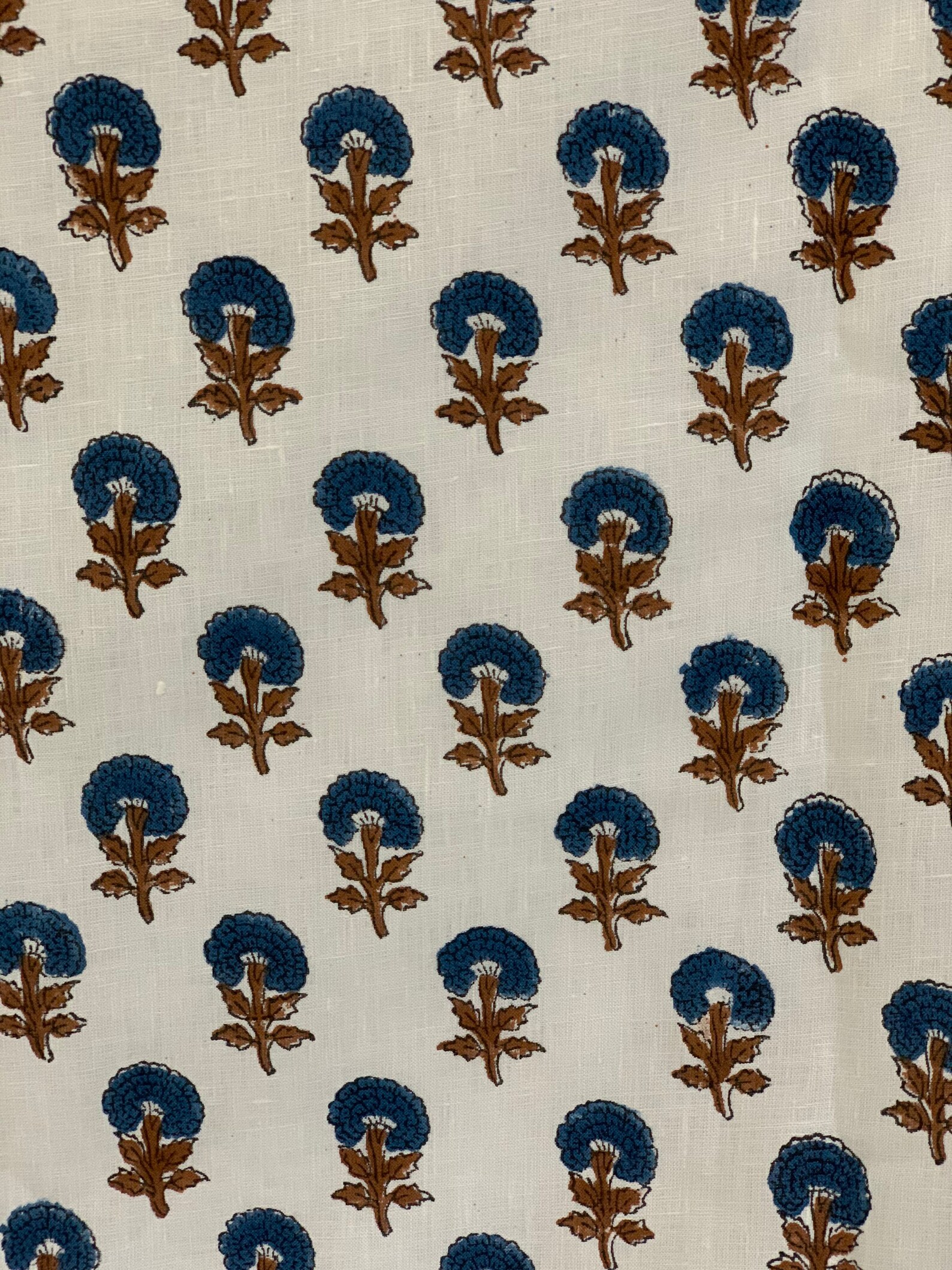 Linen Fabric Hand Block Print Fabric Indian Fabric Fabric Etsy