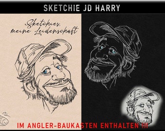 Stickdatei -JD Harry - Sketchies meine Leidenschaft - Charakter Nr. 5