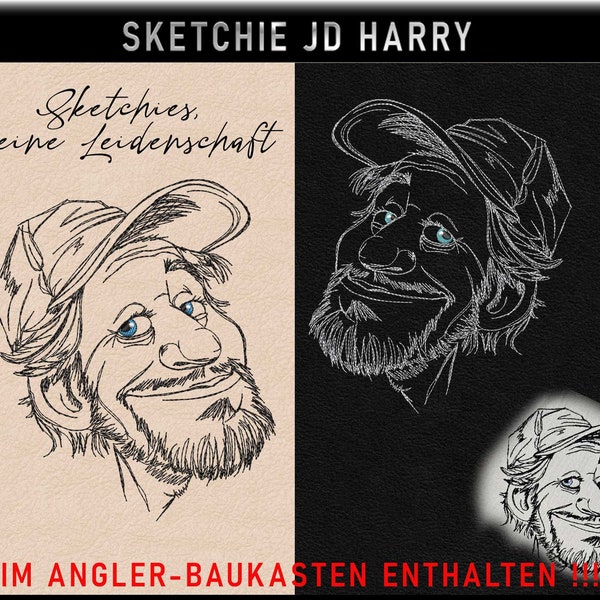 Stickdatei -JD Harry - Sketchies meine Leidenschaft - Charakter Nr. 5
