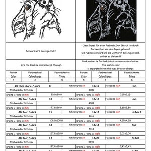 Stickdatei JD Hund Marie No.52 Sketchies meine Leidenschaft Bild 2