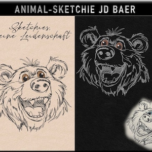 Stickdatei JD Baer No.51 Sketchies meine Leidenschaft Bild 1