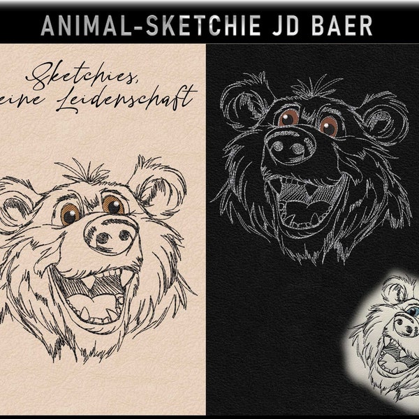 Stickdatei -JD Baer -No.51 Sketchies meine Leidenschaft