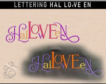 Borduurbestand HalLOvVEen Lettering