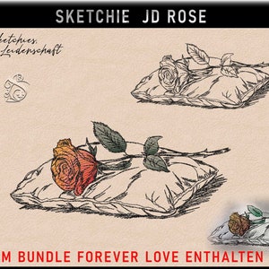 Embroidery file JD Rose***SA4 Sketchies my passion