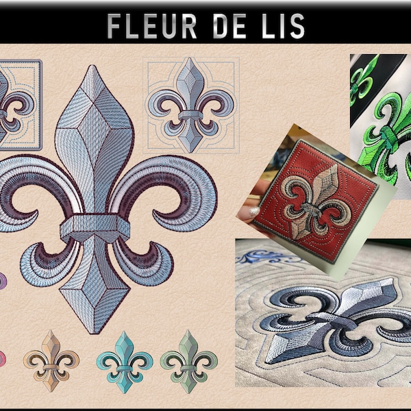 Fleur de Lis embroidery design