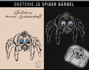 Embroidery file -JD Spider Bärbel-No.47 Sketchies my passion