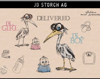 Stickdatei JD Storch AG  *SA5* Sketchies meine Leidenschaft
