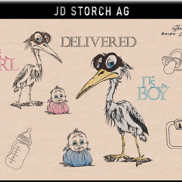 Stickdatei JD Storch AG  *SA5* Sketchies meine Leidenschaft