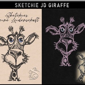 Embroidery file -JD Giraffe-No.3 Sketchies my passion