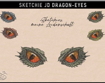 Stickdatei -JD Dragoneye-No 7 Fantasy- Sketchies meine Leidenschaft