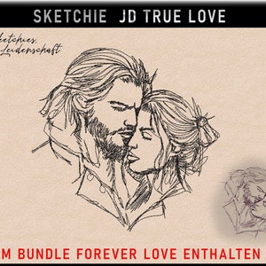 Stickdatei JD True Love-No 3 Love Sketchies meine Leidenschaft zdjęcie 1