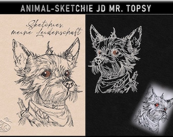 Embroidery file -JD Mr.Topsy -No.50 Sketchies my passion