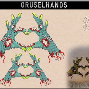 Halloween--- Scary Hands Embroidery File
