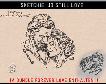 Borduurbestand -JD Still Love-No 4 Love- Sketches mijn passie