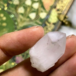 Star Hollandite Rare Clear Quartz Dainty Point From Madagascar