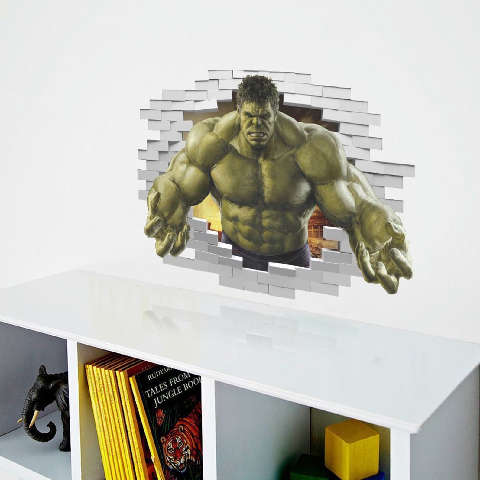 Marvel Heroes pared pegatina 3D Hulk pared arte pared pared | Etsy