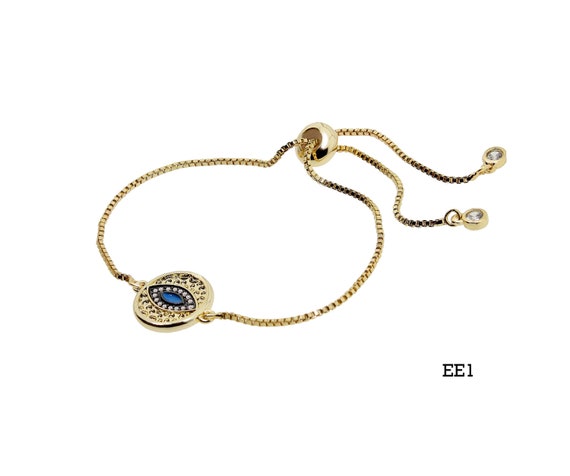 Evil Eye Bracelet adjustable Bolo Bracelet evil Eye Bolo Bracelet