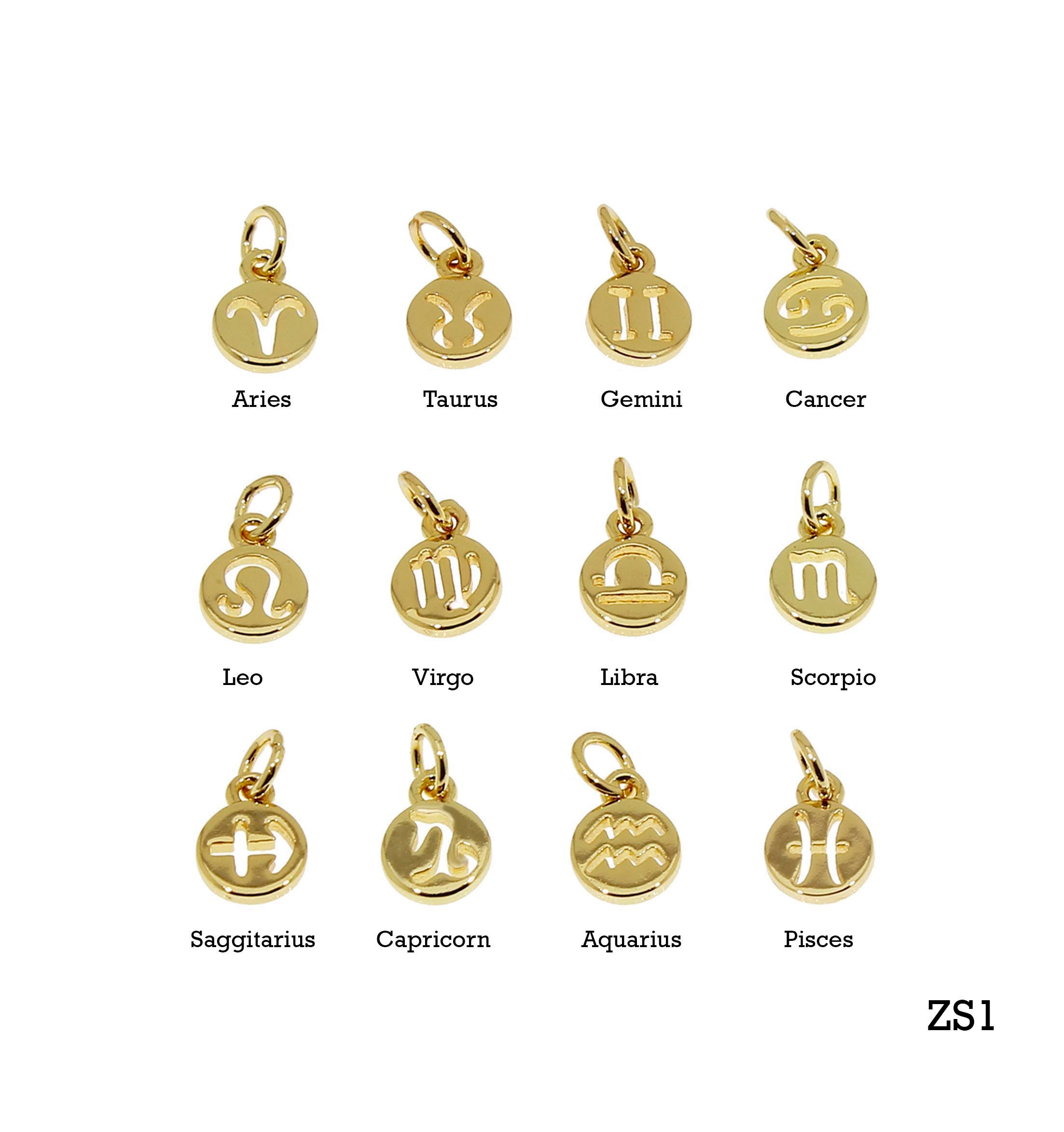 Zodiac Signs,Gold Zodiac Sign,Personalized Jewelry,Astrological Signs…