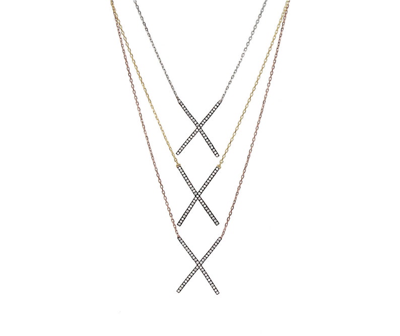 Rhodium Plated 925 Sterling Silver Pave Crown Pendant chain not included White Gold Plated