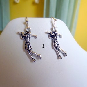 Woman Golfer Earrings, Golf Cart Earrings, Golf Club Earrings, Golfing Charm Earrings, Sporty Charm Earrings, Golfing Earrings, Great Gift