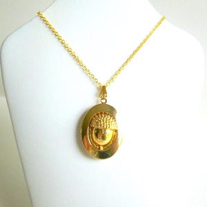 Acorn Locket Necklace: Photo Keepsake, Lead & Nickel Free, N213