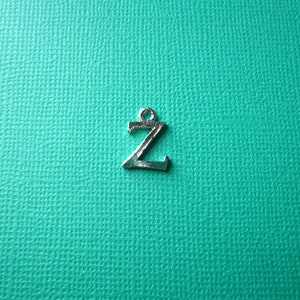 CLEARANCE SALE: 20 Alphabet Initial &#39;Z&#39; Charms,  Alphabet Charms, Alphabet Beads, Initial Charms, Initial Beads, Personalize Your Jewelry