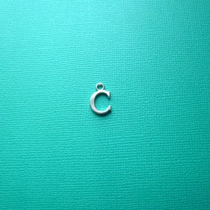 VENTA DE LIQUIDACIÓN: 20 abalorios "C" iniciales del alfabeto, abalorios alfabéticos, abalorios alfabéticos, abalorios iniciales, abalorios iniciales, personaliza tus joyas