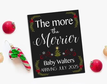 Christmas Pregnancy Announcement - Customized Digital File
