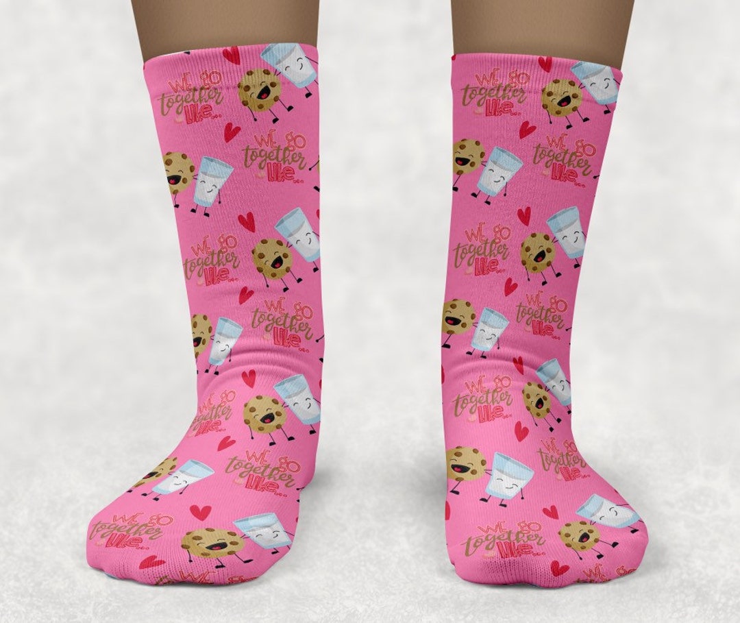 Milk and Cookies Socks, Better Together, Toddler Socks, Socks for Kids