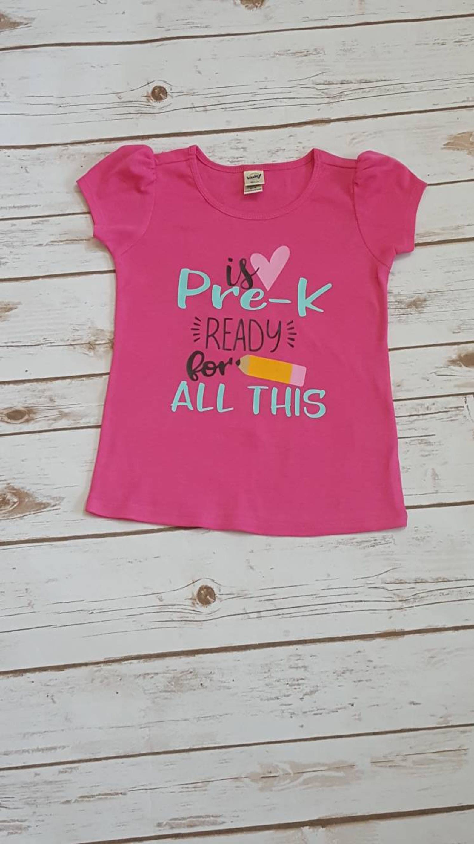 Is Prek Ready for All This Back to School Shirt Preschool Etsy