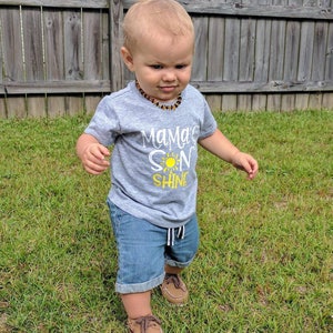 Mama's boy shirt Mama's Sonshine Mama's boy You are my sonshine Cute toddler shirt Baby shower gift Hipster boy shirt momma's boy shirt image 2