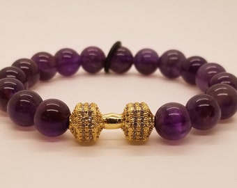 WOD round counter bracelet- amethyst