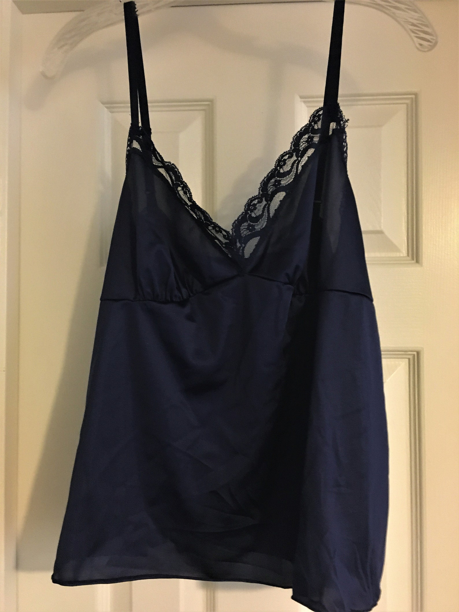 Vintage Vanity Fair Navy Blue Camisole V-neck Open-style Lace | Etsy