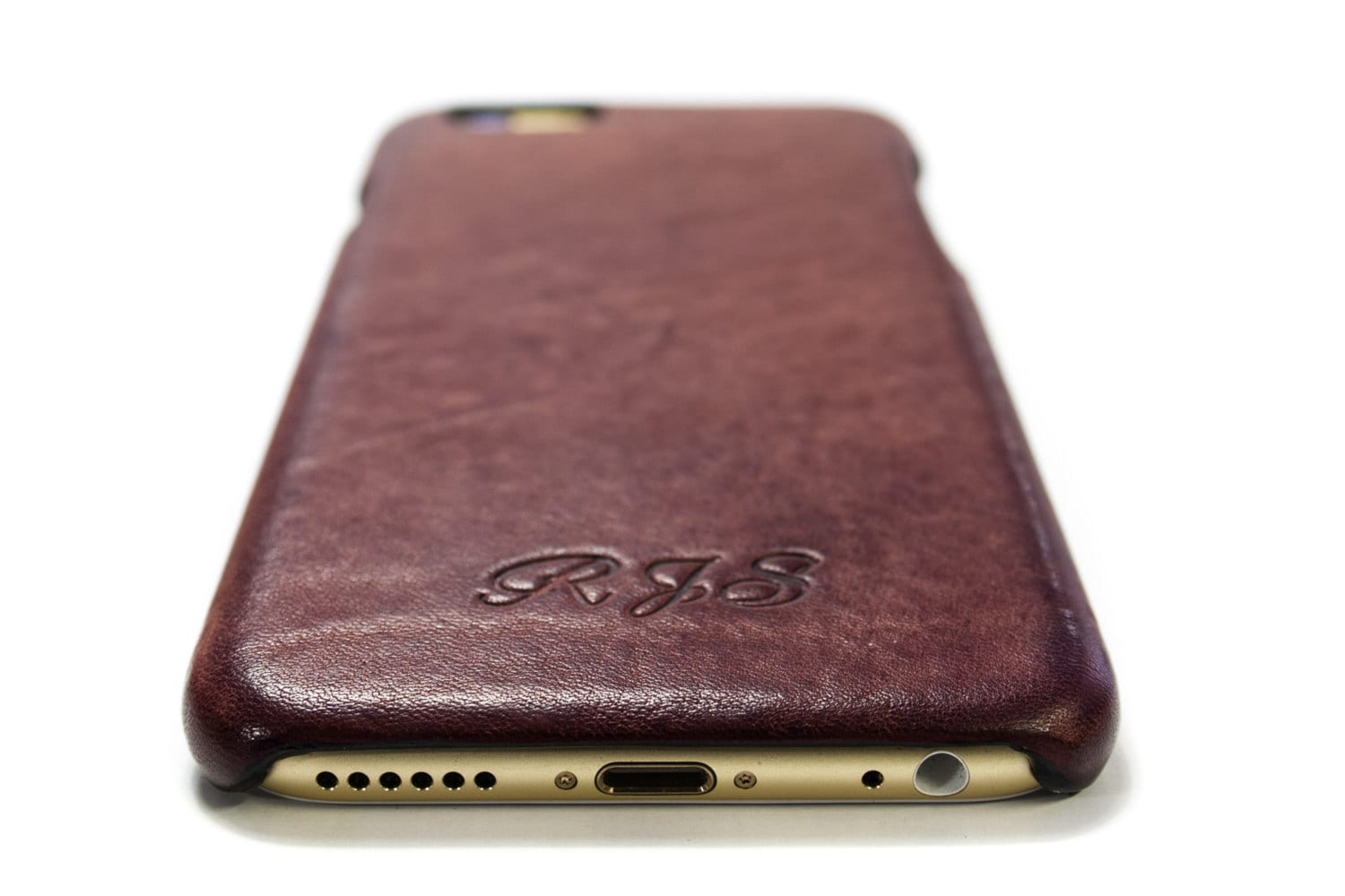 IPhone Leather Case made by Aged Washed leather for Etsy