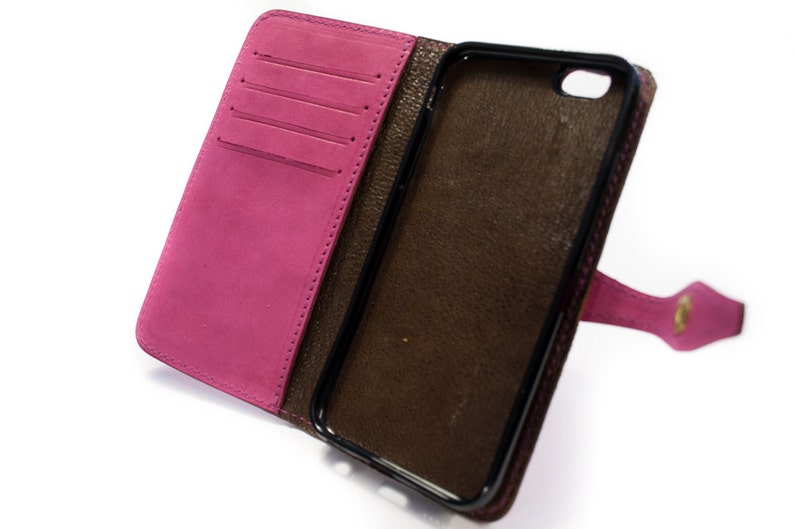 Iphone Leather Case Flip Wallet Bifold Style for Iphone X 8 7 Etsy