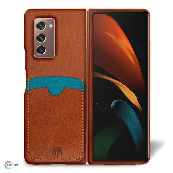 Samsung Galaxy Z FOLD 2 Leather Case genuine natural leather 2 | Etsy